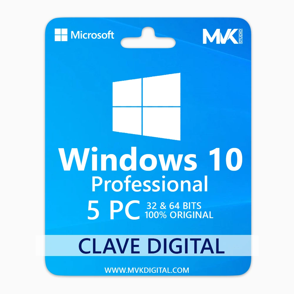 Licencia Windows 10 Pro 5PC